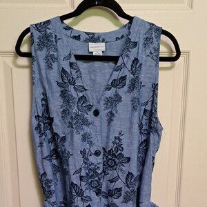 Button Down Blue Liz Claiborne Dress